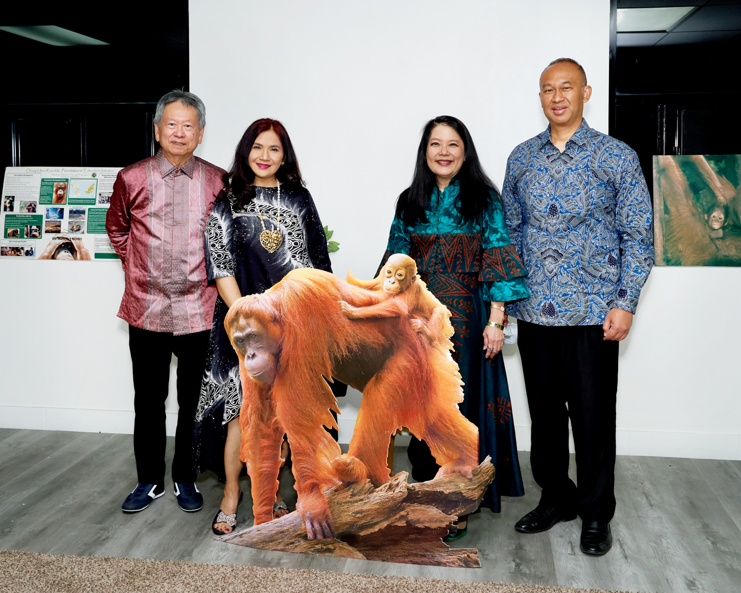 Julia, ken, and consul general and wife