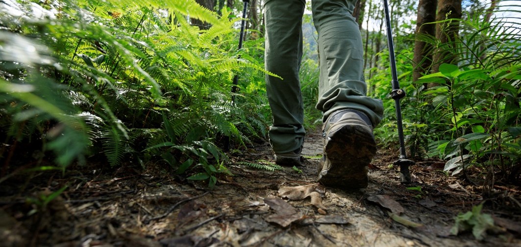 Feet trekking