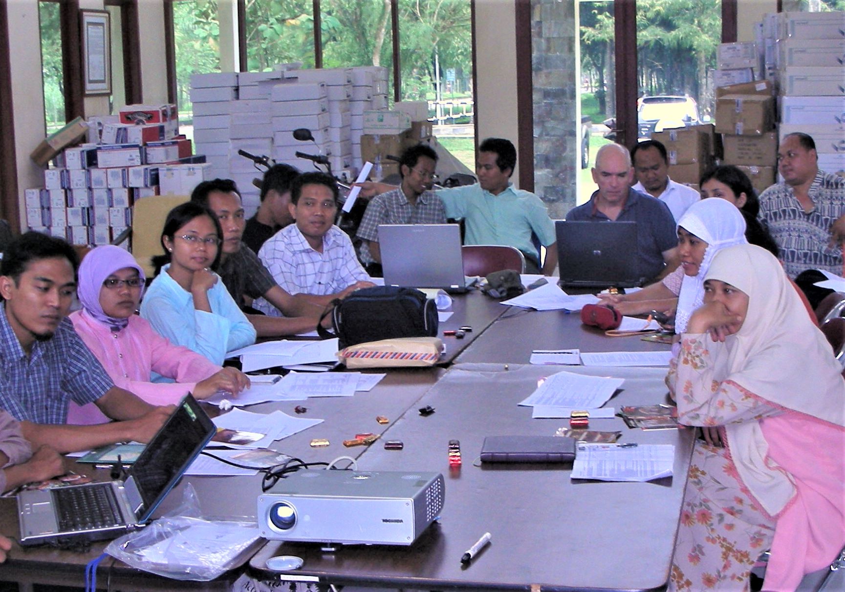 John Page at pre-conference workshop in Sumatra 2006