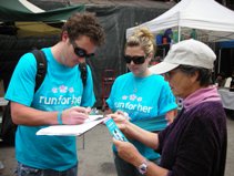 OURF volunteers help gather signatures for petition campaign